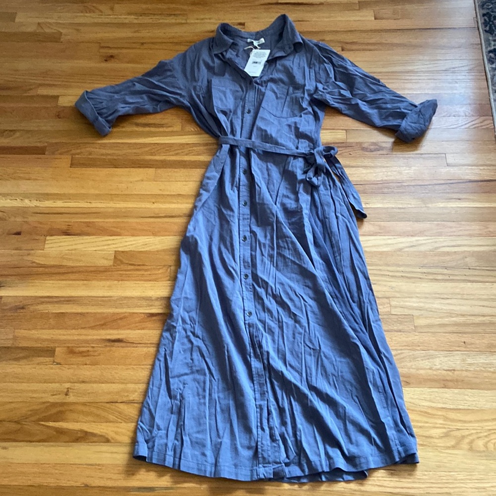 NWT Splendid Purple Button-Down Dress, Size XS